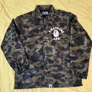 Bape Camo Coach Jacket Size Large